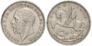 1 Crown Reino Unido de Gran Bretaña e Irlanda (1801-1922) Plata Jorge V (1865-1936)