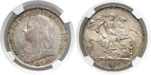 1 Crown Reino Unido de Gran Bretaña e Irlanda (1801-1922) Plata Victoria (1819 - 1901)