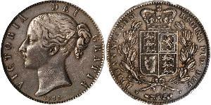 1 Crown Reino Unido de Gran Bretaña e Irlanda (1801-1922) Plata Victoria (1819 - 1901)