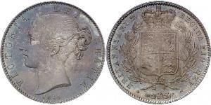 1 Crown Reino Unido de Gran Bretaña e Irlanda (1801-1922) Plata Victoria (1819 - 1901)