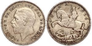 1 Crown Reino Unido de Gran Bretaña e Irlanda (1801-1922) Plata Jorge V (1865-1936)