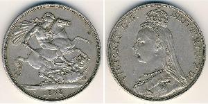 1 Crown Reino Unido de Gran Bretaña e Irlanda (1801-1922) Plata Victoria (1819 - 1901)