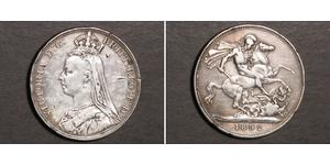 1 Crown Reino Unido de Gran Bretaña e Irlanda (1801-1922) Plata Victoria (1819 - 1901)
