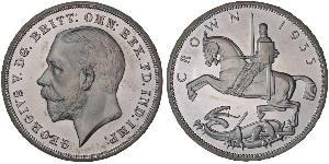 1 Crown Reino Unido de Gran Bretaña e Irlanda (1801-1922) Plata Jorge V (1865-1936)