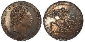 1 Crown Reino Unido de Gran Bretaña e Irlanda (1801-1922) Plata Jorge III (1738-1820)