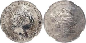 1 Crown Reino Unido de Gran Bretaña e Irlanda (1801-1922) Plata Jorge III (1738-1820)