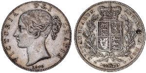 1 Crown Reino Unido de Gran Bretaña e Irlanda (1801-1922) Plata Victoria (1819 - 1901)