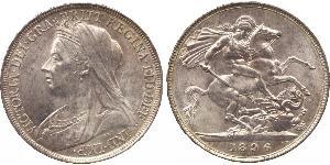 1 Crown Reino Unido de Gran Bretaña e Irlanda (1801-1922) Plata Victoria (1819 - 1901)