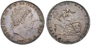 1 Crown Reino Unido de Gran Bretaña e Irlanda (1801-1922) Plata Jorge III (1738-1820)