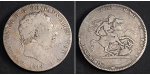 1 Crown Reino Unido de Gran Bretaña e Irlanda (1801-1922) Plata Jorge III (1738-1820)