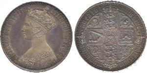 1 Crown Reino Unido de Gran Bretaña e Irlanda (1801-1922) Plata Victoria (1819 - 1901)