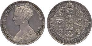 1 Crown Reino Unido de Gran Bretaña e Irlanda (1801-1922) Plata Victoria (1819 - 1901)