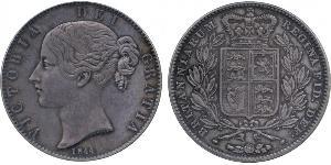 1 Crown Reino Unido de Gran Bretaña e Irlanda (1801-1922) Plata Victoria (1819 - 1901)