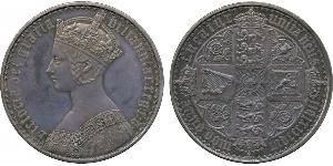 1 Crown Reino Unido de Gran Bretaña e Irlanda (1801-1922) Plata Victoria (1819 - 1901)