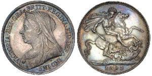 1 Crown Reino Unido de Gran Bretaña e Irlanda (1801-1922) Plata Victoria (1819 - 1901)