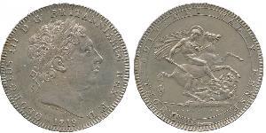 1 Crown Reino Unido de Gran Bretaña e Irlanda (1801-1922) Plata Jorge III (1738-1820)