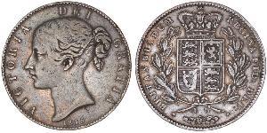 1 Crown Reino Unido de Gran Bretaña e Irlanda (1801-1922) Plata Victoria (1819 - 1901)