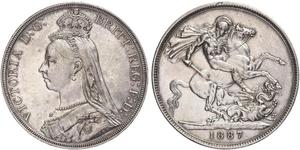 1 Crown Reino Unido de Gran Bretaña e Irlanda (1801-1922) Plata Victoria (1819 - 1901)