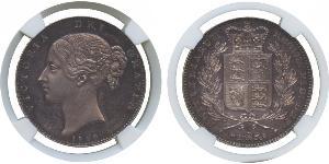 1 Crown Reino Unido de Gran Bretaña e Irlanda (1801-1922) Plata Victoria (1819 - 1901)