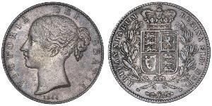 1 Crown Reino Unido de Gran Bretaña e Irlanda (1801-1922) Plata Victoria (1819 - 1901)