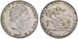 1 Crown Reino Unido de Gran Bretaña e Irlanda (1801-1922) Plata Jorge III (1738-1820)