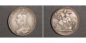 1 Crown Reino Unido de Gran Bretaña e Irlanda (1801-1922) Plata Victoria (1819 - 1901)