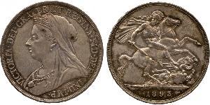 1 Crown Reino Unido de Gran Bretaña e Irlanda (1801-1922) Plata Victoria (1819 - 1901)