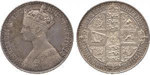 1 Crown Reino Unido de Gran Bretaña e Irlanda (1801-1922) Plata Victoria (1819 - 1901)