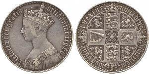 1 Crown Reino Unido de Gran Bretaña e Irlanda (1801-1922) Plata Victoria (1819 - 1901)