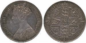 1 Crown Reino Unido de Gran Bretaña e Irlanda (1801-1922) Plata Victoria (1819 - 1901)