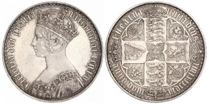 1 Crown Reino Unido de Gran Bretaña e Irlanda (1801-1922) Plata Victoria (1819 - 1901)