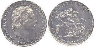 1 Crown Reino Unido de Gran Bretaña e Irlanda (1801-1922) Plata Jorge III (1738-1820)