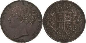 1 Crown Reino Unido de Gran Bretaña e Irlanda (1801-1922) Plata Victoria (1819 - 1901)