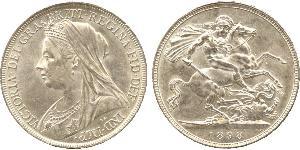 1 Crown Reino Unido de Gran Bretaña e Irlanda (1801-1922) Plata Victoria (1819 - 1901)