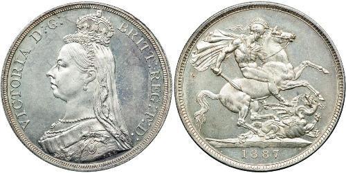 1 Crown Reino Unido de Gran Bretaña e Irlanda (1801-1922) Plata Victoria (1819 - 1901)