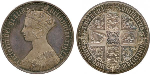 1 Crown Reino Unido de Gran Bretaña e Irlanda (1801-1922) Plata Victoria (1819 - 1901)