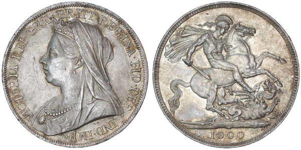1 Crown Reino Unido de Gran Bretaña e Irlanda (1801-1922) Plata Victoria (1819 - 1901)