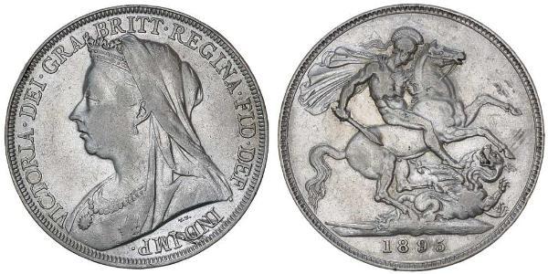 1 Crown Reino Unido de Gran Bretaña e Irlanda (1801-1922) Plata Victoria (1819 - 1901)