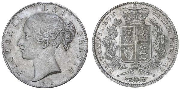1 Crown Reino Unido de Gran Bretaña e Irlanda (1801-1922) Plata Victoria (1819 - 1901)
