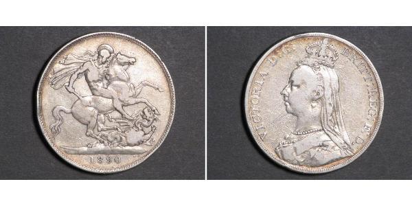 1 Crown Reino Unido de Gran Bretaña e Irlanda (1801-1922) Plata Victoria (1819 - 1901)