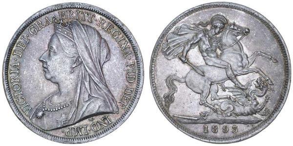 1 Crown Reino Unido de Gran Bretaña e Irlanda (1801-1922) Plata Victoria (1819 - 1901)