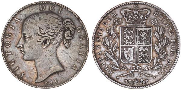 1 Crown Reino Unido de Gran Bretaña e Irlanda (1801-1922) Plata Victoria (1819 - 1901)
