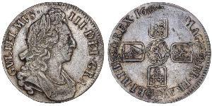 1 Crown Reino de Inglaterra (927-1649,1660-1707) Plata Guillermo III (1650-1702)