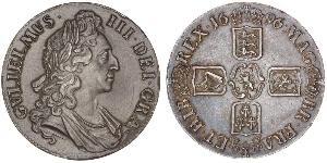 1 Crown Reino de Inglaterra (927-1649,1660-1707) Plata Guillermo III (1650-1702)