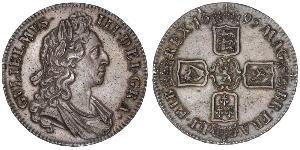 1 Crown Reino de Inglaterra (927-1649,1660-1707) Plata Guillermo III (1650-1702)