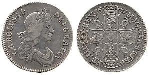 1 Crown Reino de Inglaterra (927-1649,1660-1707) Plata Carlos II (1630-1685)