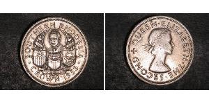 1 Crown Southern Rhodesia (1923-1980) Plata Isabel II (1926-2022)