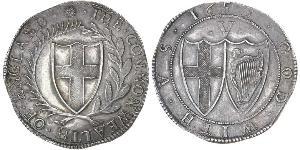 1 Crown Commonwealth of England (1649-1660) Silber 