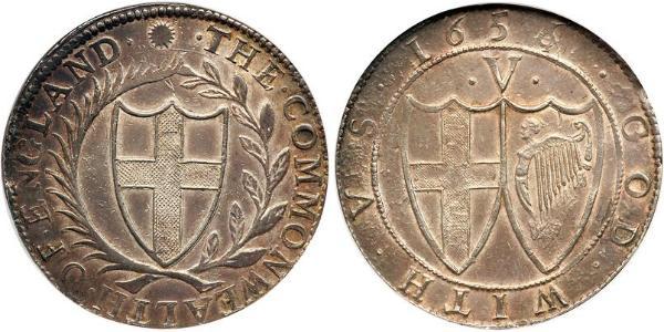 1 Crown Commonwealth of England (1649-1660) Silber 