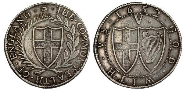 1 Crown Commonwealth of England (1649-1660) Silber 